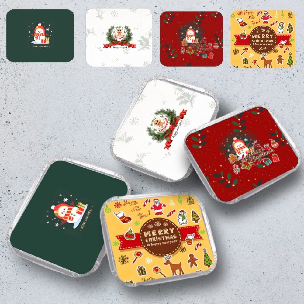 Custom printed foil lids for private label food packaging
